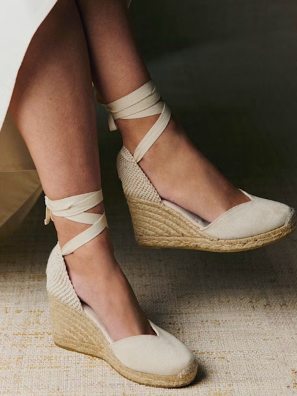 NEW DIANE ESPADRILLES ECRU CANVAS